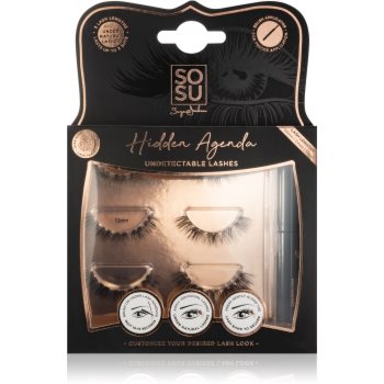 SOSU Cosmetics Hidden Agenda Undetectable Lashes set pentru gene - imagine 2